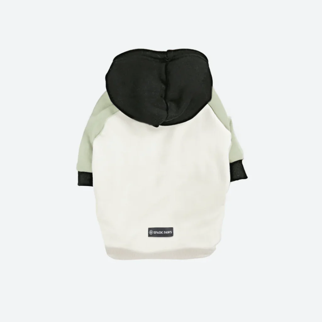Olive Cream Dog Hoodie - Image 9