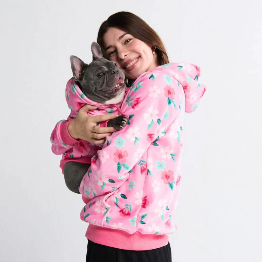 Blossom Dog Hoodie - Pink - Image 12