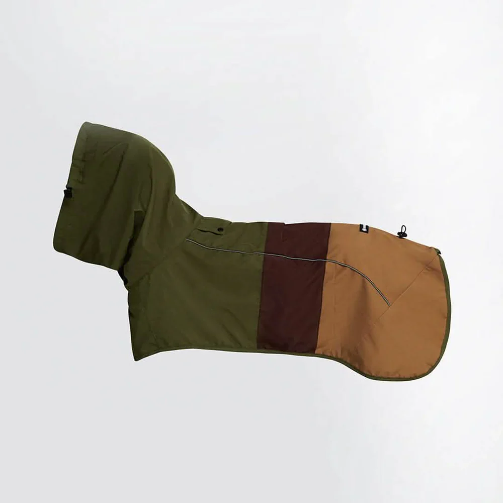 Breatheshield™ Dog Raincoat - Green Brown Tan - Image 6