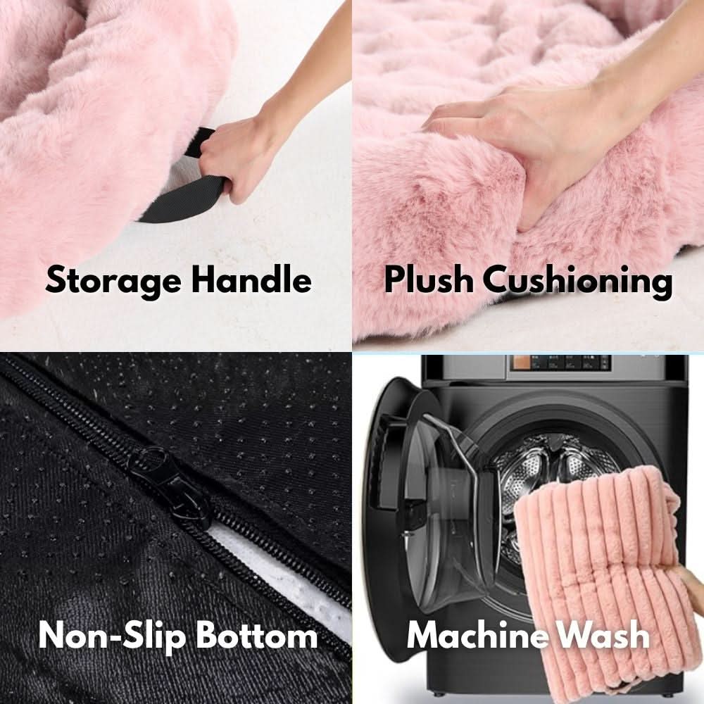 Calming Fluffy Couch Cover Dog Beds - Image 4