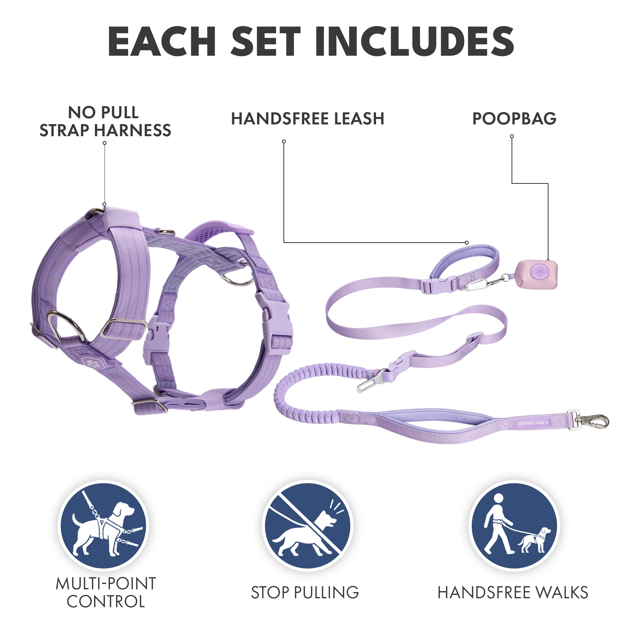 Comfort Control No-Pull Dog Harness and Multipurpose Leash Sets - Image 33