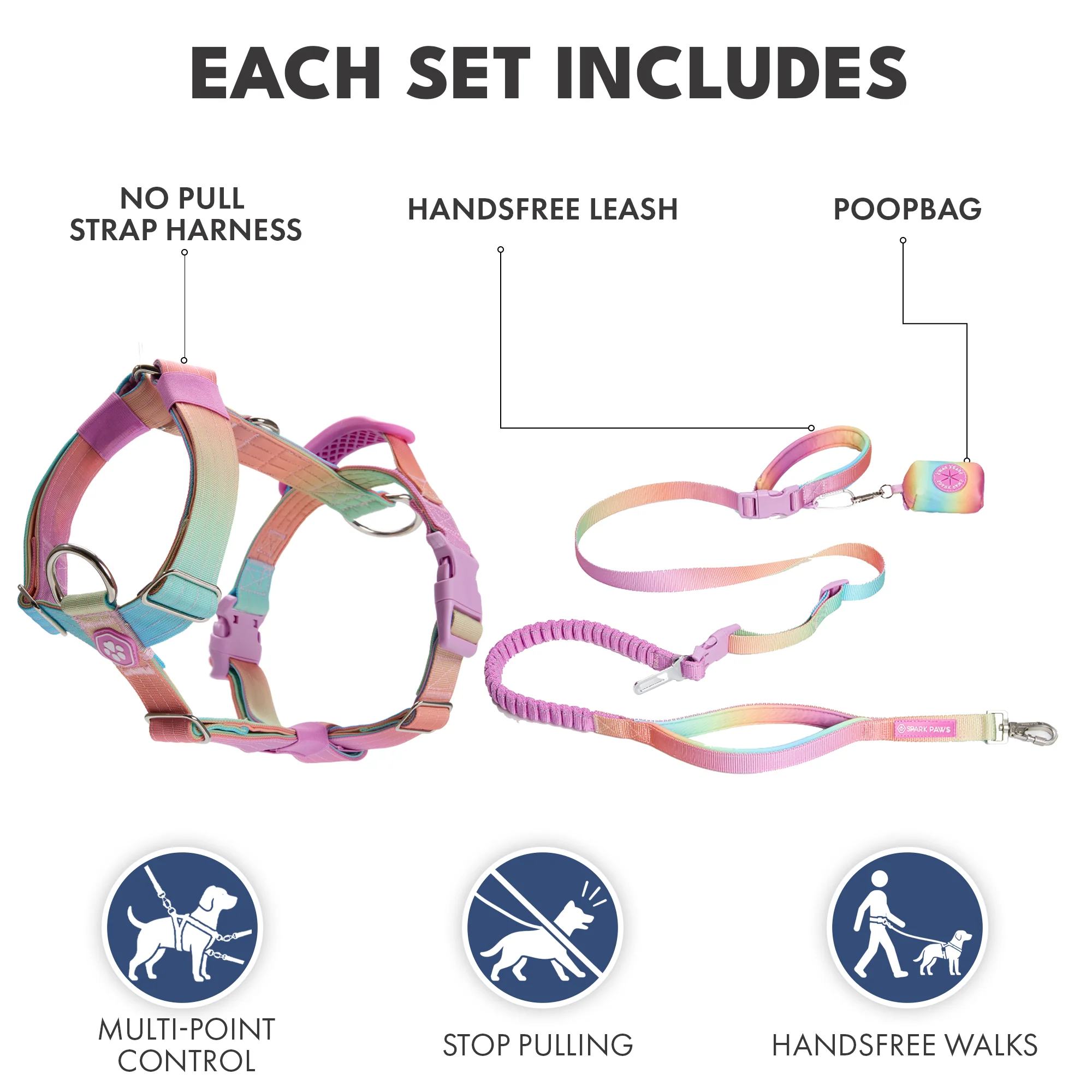Comfort Control No-Pull Dog Harness and Multipurpose Leash Sets - Image 9