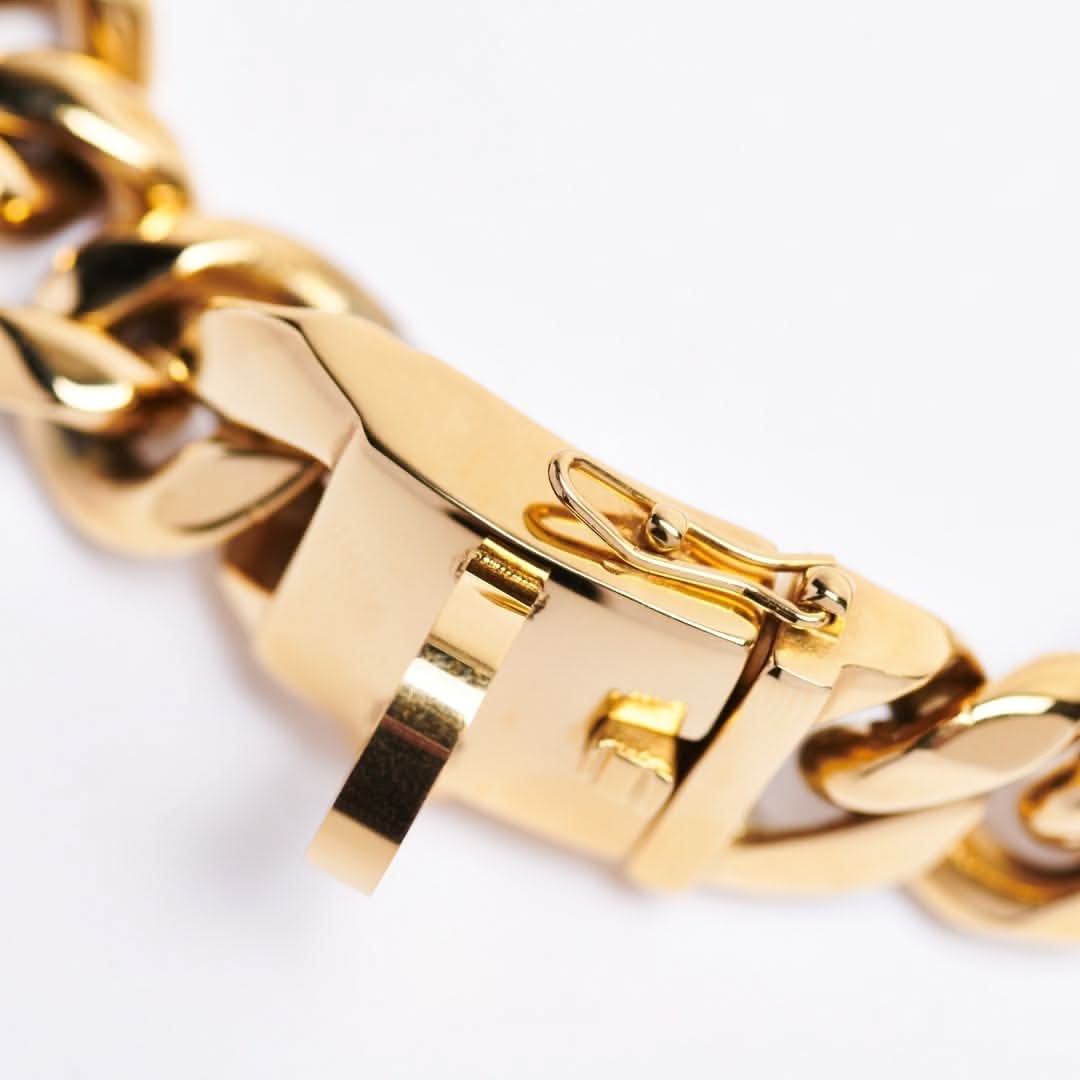 Cuban Link 20mm Gold Chain Collar - Image 5