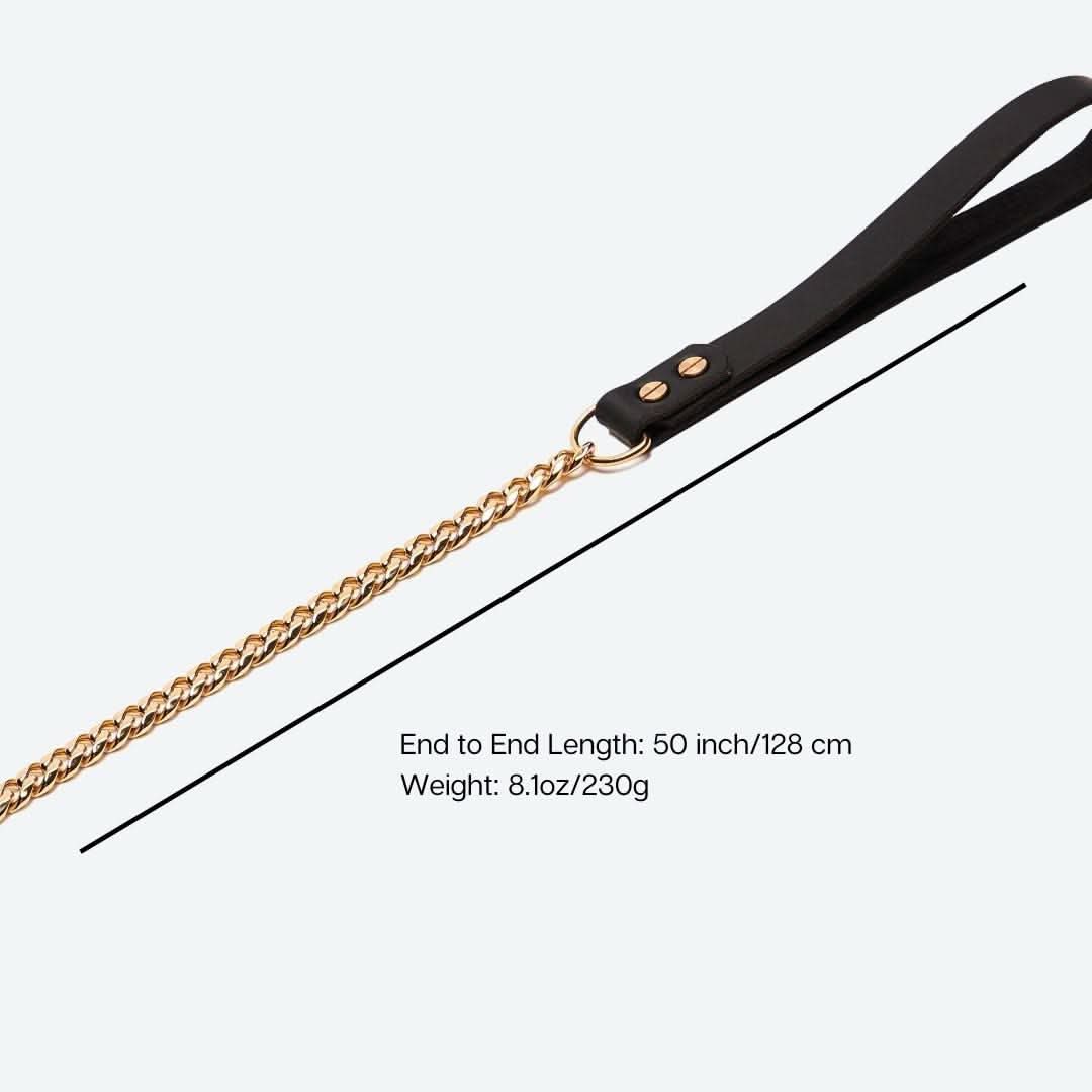 Cuban Link Gold Dog Leash - Image 3