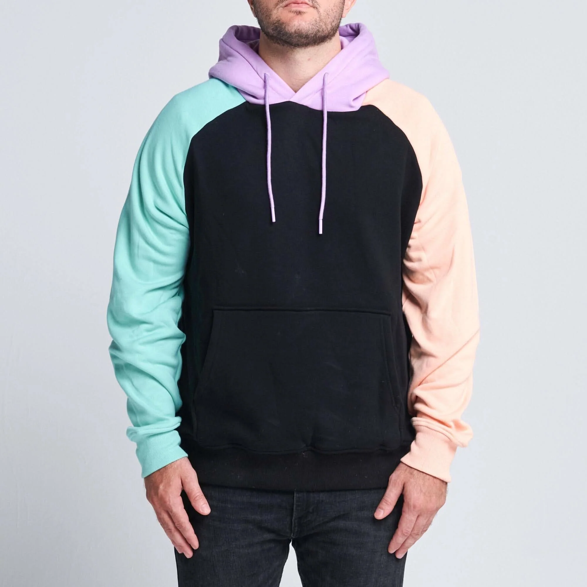 Color Block Human Hoodies - Image 3