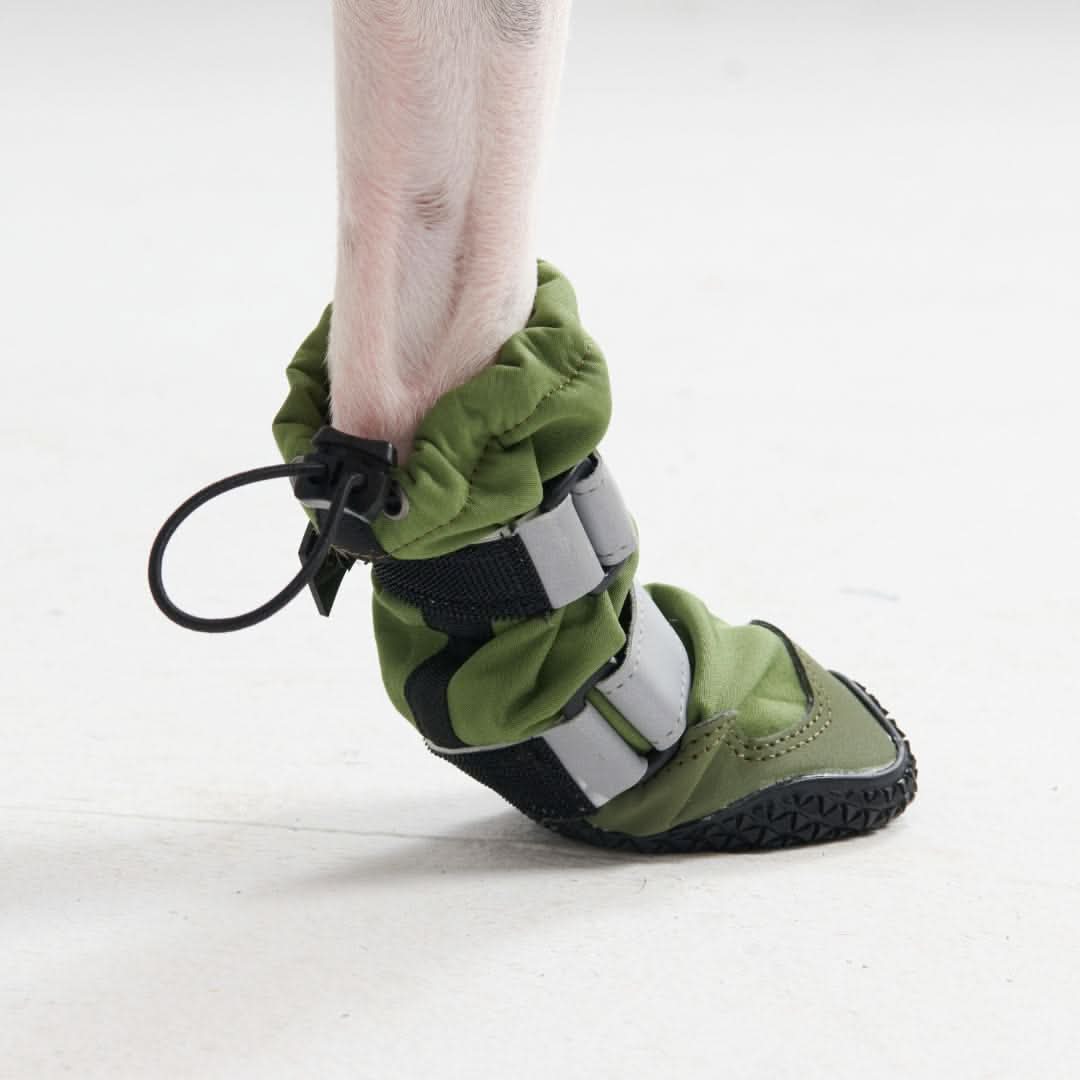 Dog Rainboots, Waterproof Dog Shoes - Green - Image 6