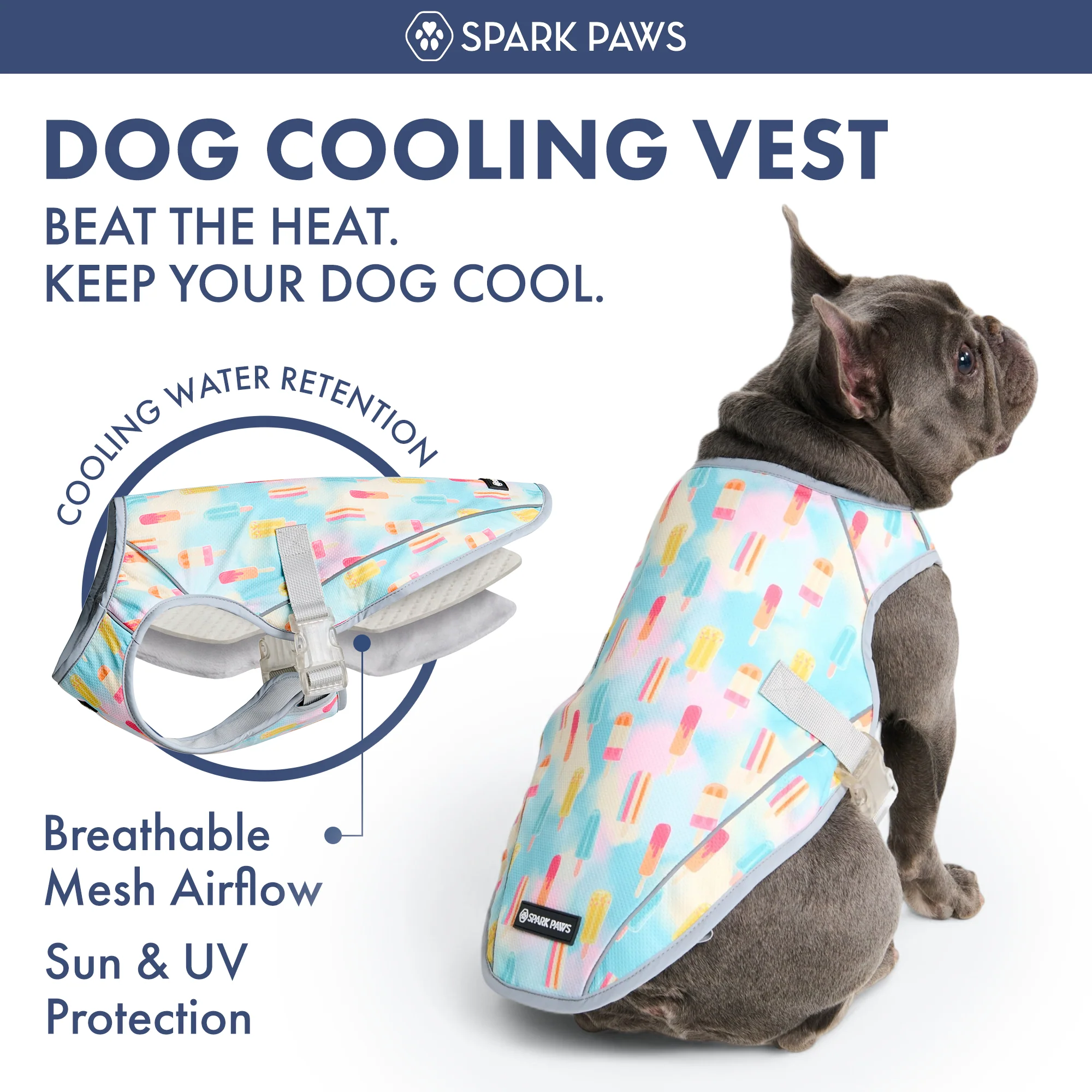 Dog Cooling Vest (2-pack) - Cherries & Popsicles - Image 7