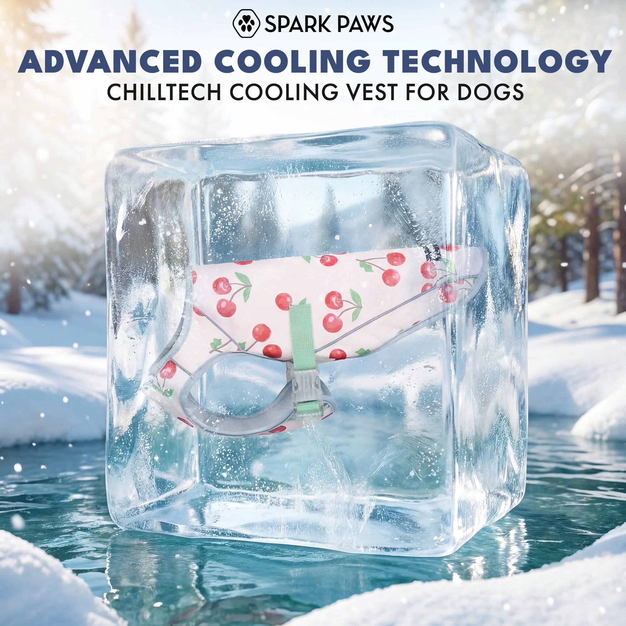 Dog Cooling Vest (2-pack) - Cherries & Popsicles - Image 8