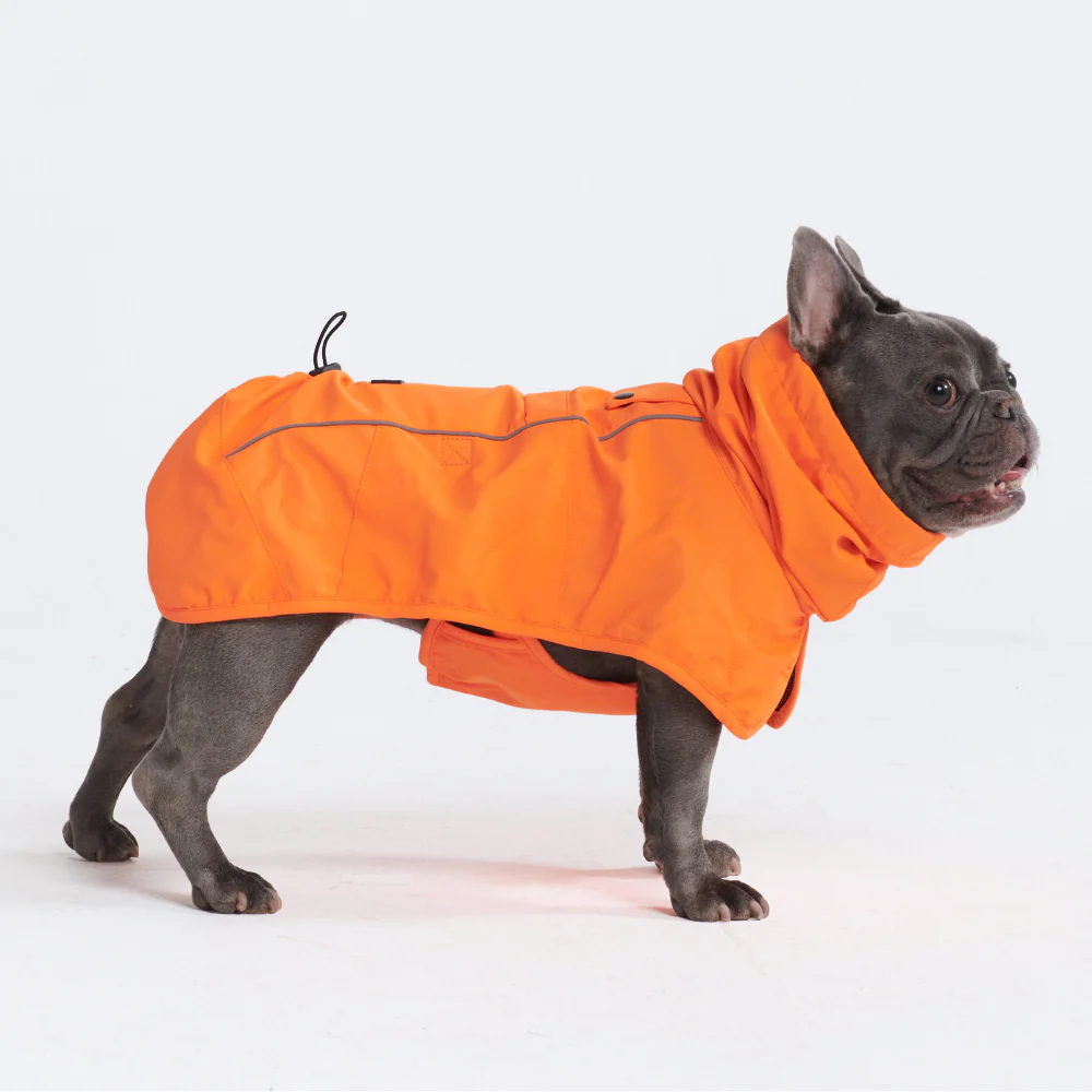 Breatheshield™ Dog Raincoat - Neon Orange - Image 3