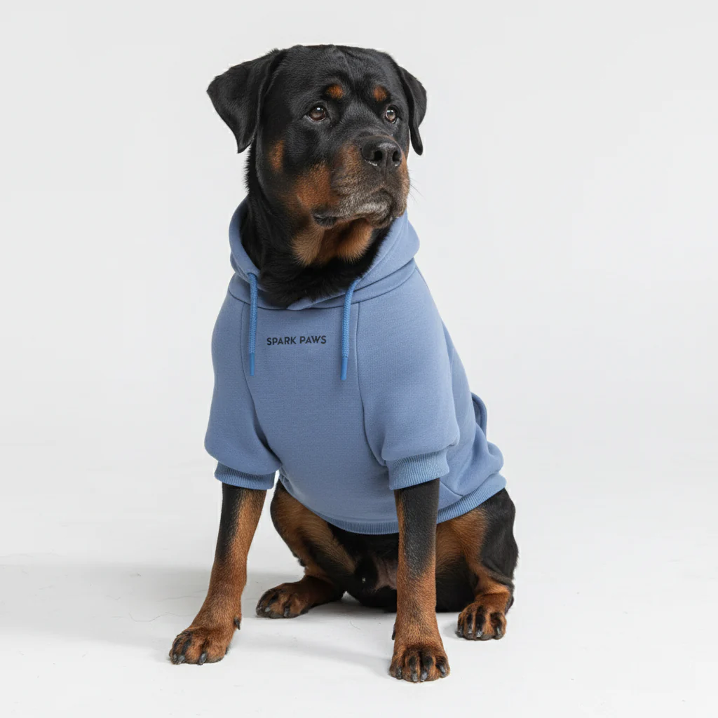 Essential Dog Hoodie - Slate Blue - Image 6
