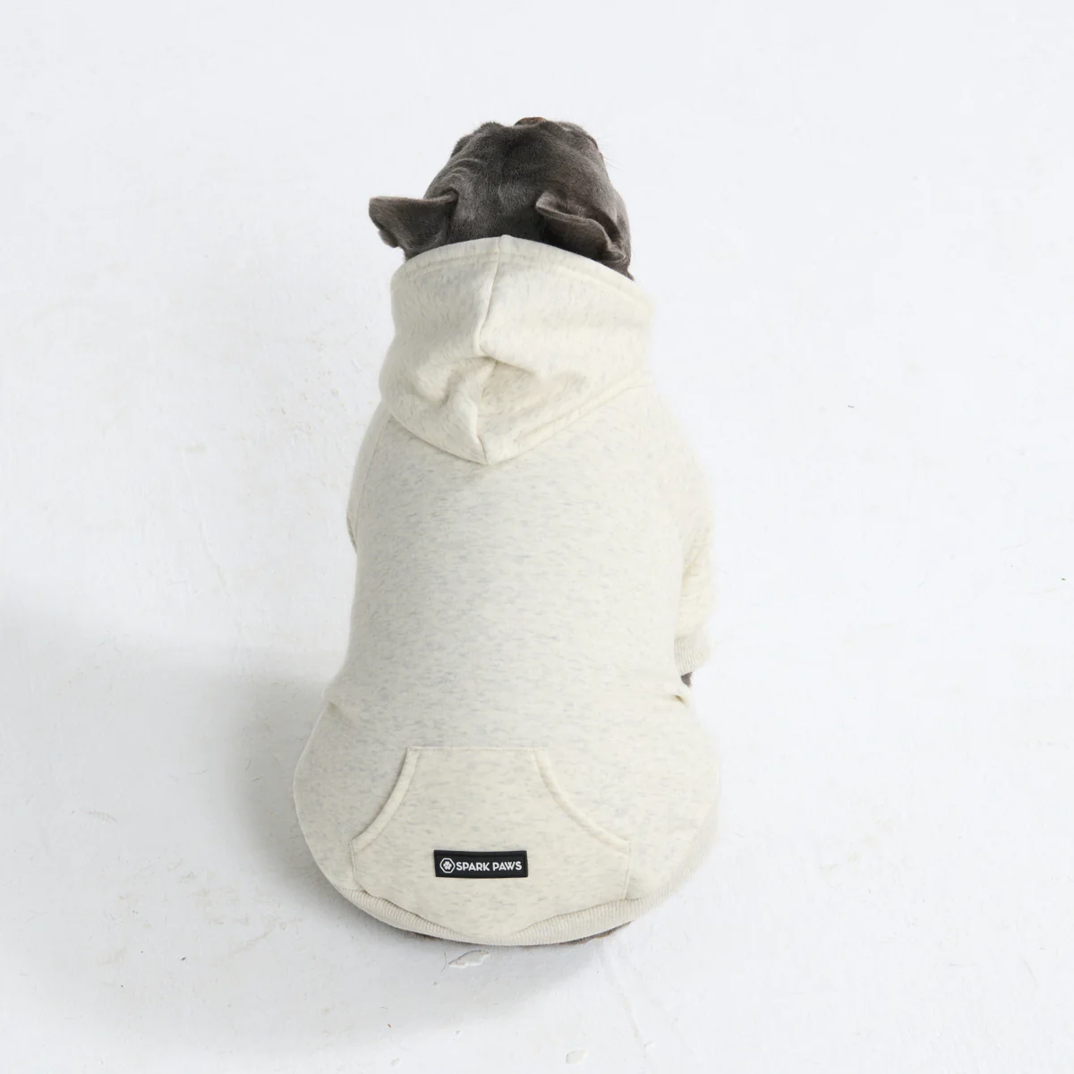 Essential Dog Hoodie - Oatmeal Heather - Image 9
