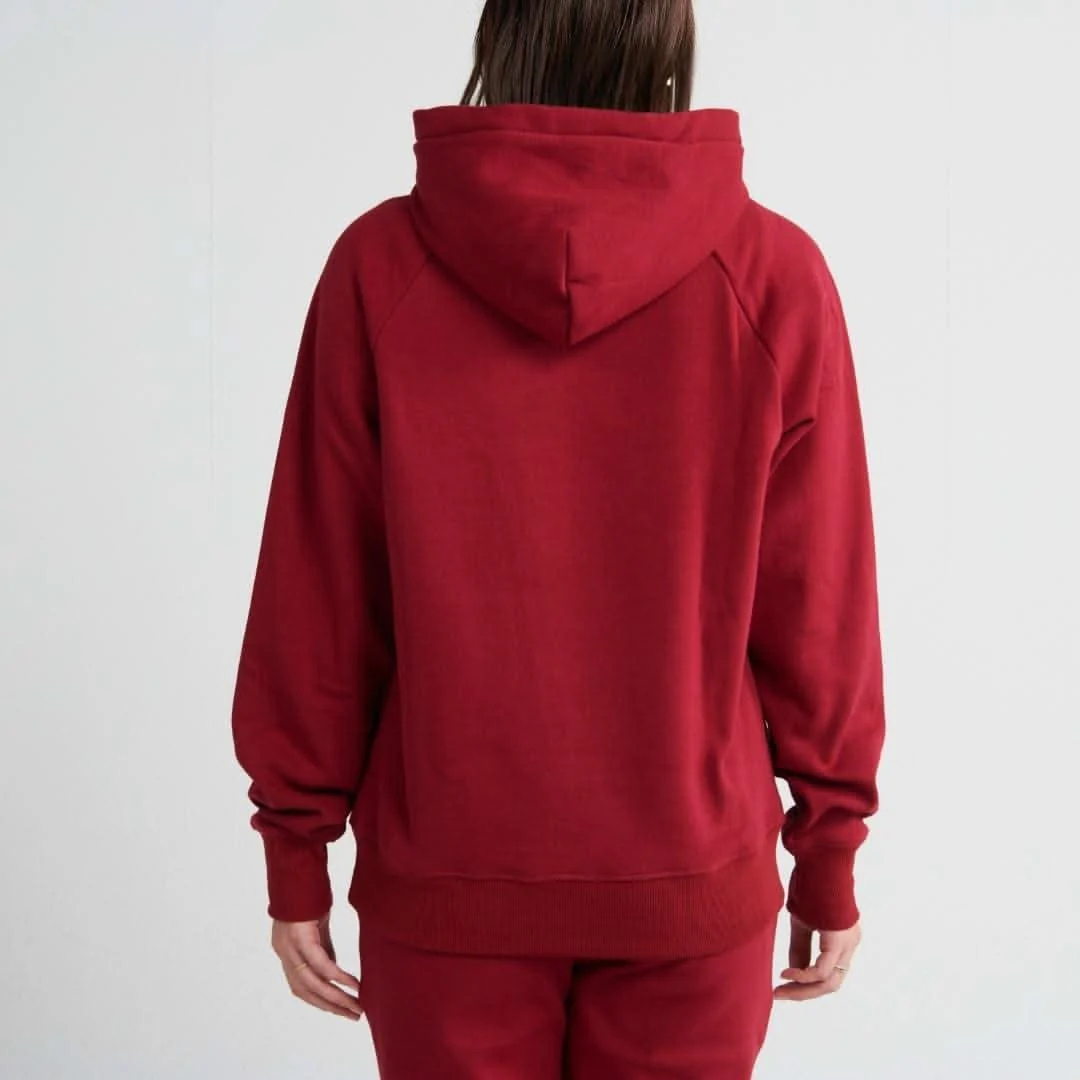 Essential Human Hoodie - Burgundy - Image 5