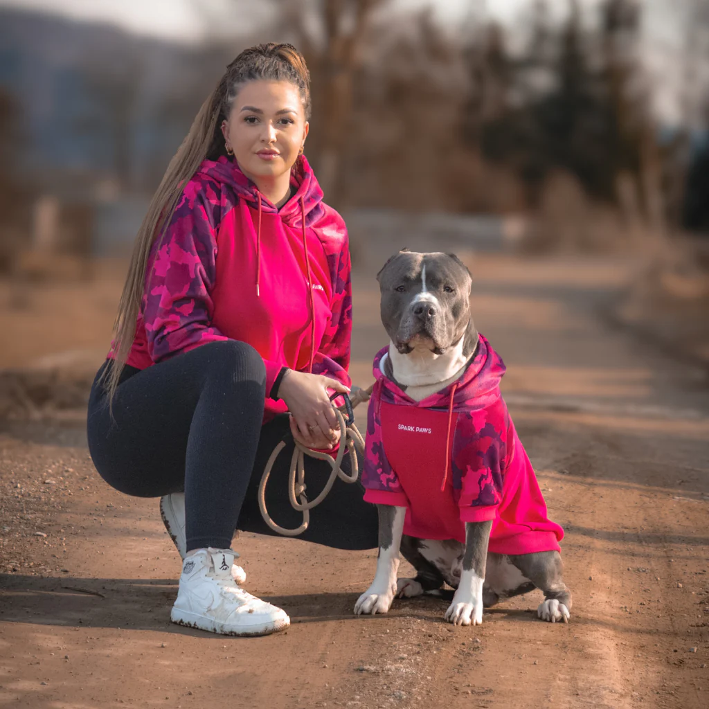 Fuchsia Camo Dog Hoodie - Image 13