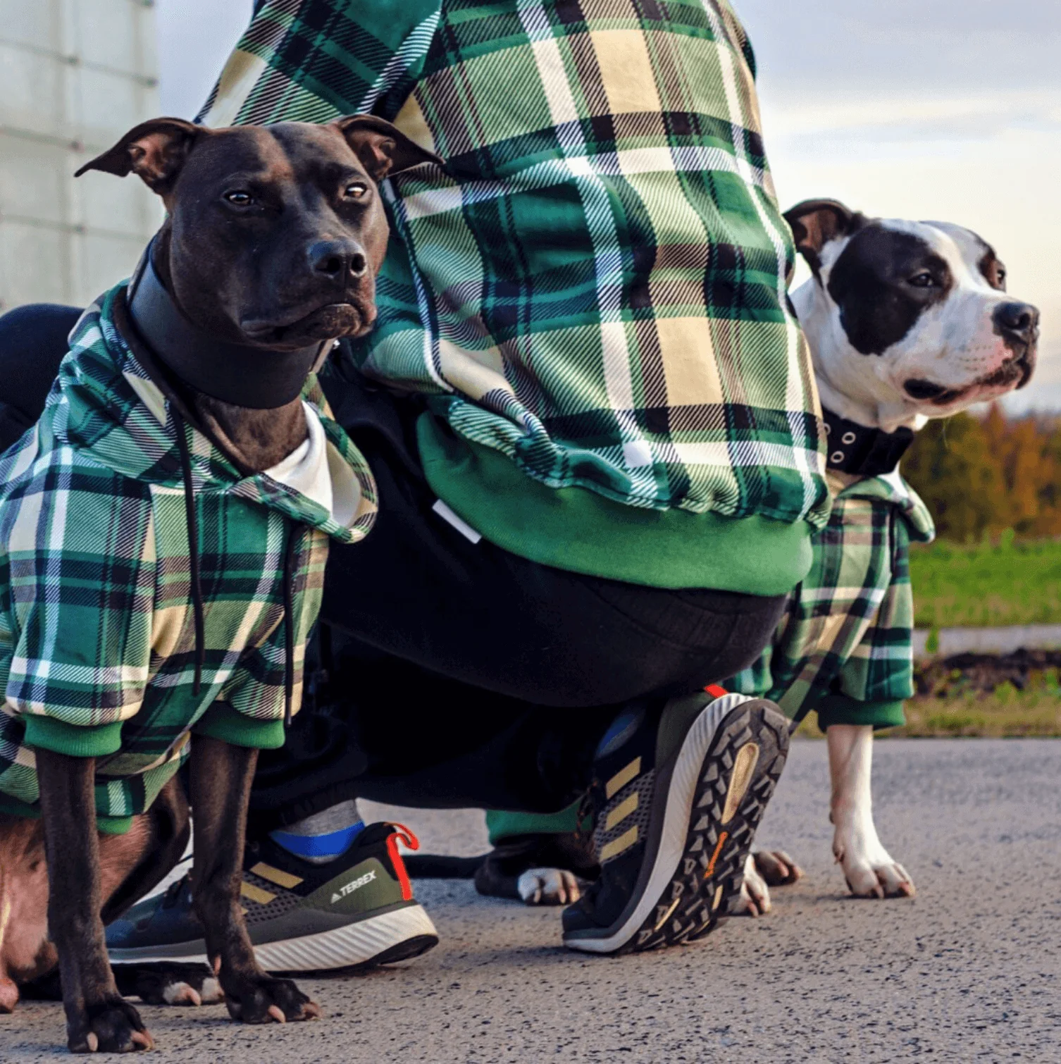Green Plaid Human Hoodie - Image 4