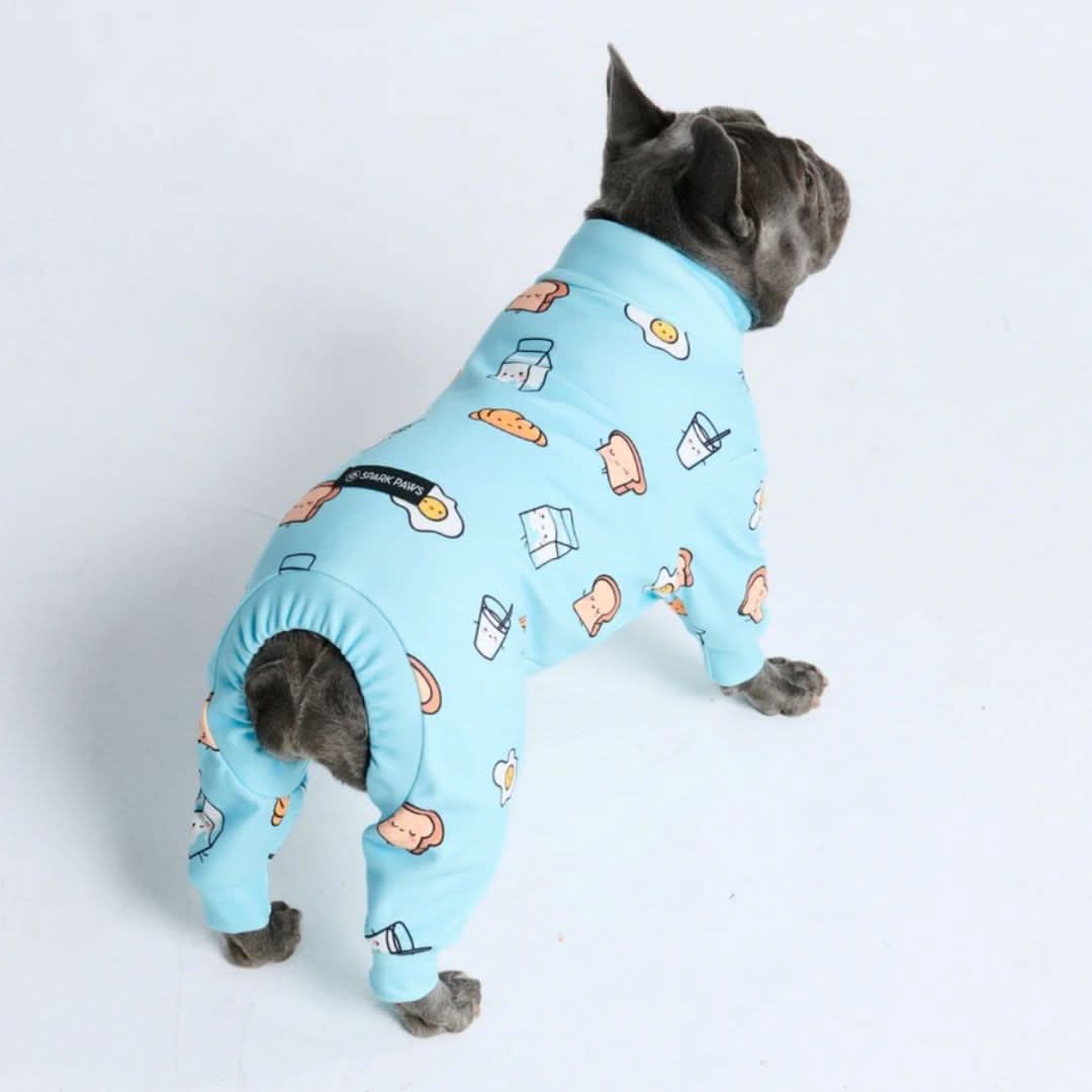 Human Pajama Pants - Breakfast Blue - Image 5