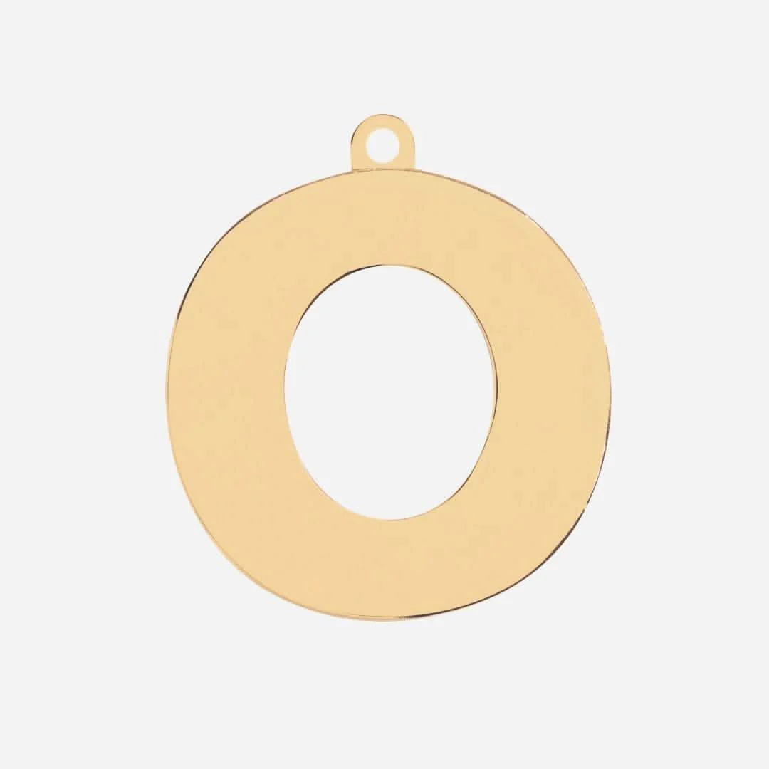 Initial Letter Jewelry Tag - O - Image 3
