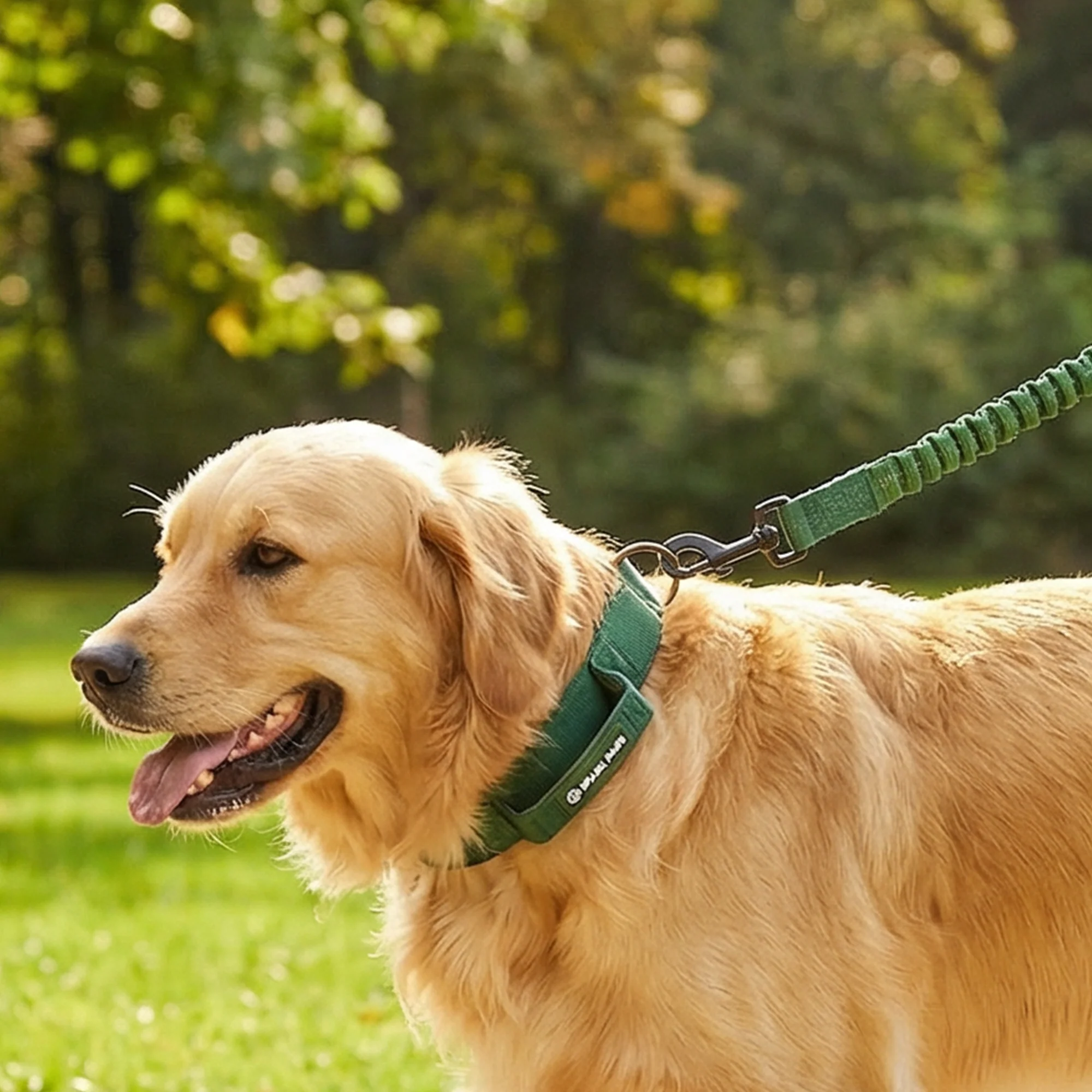 Martingale Collar and Multipurpose Leash Set - Army Green - Image 10