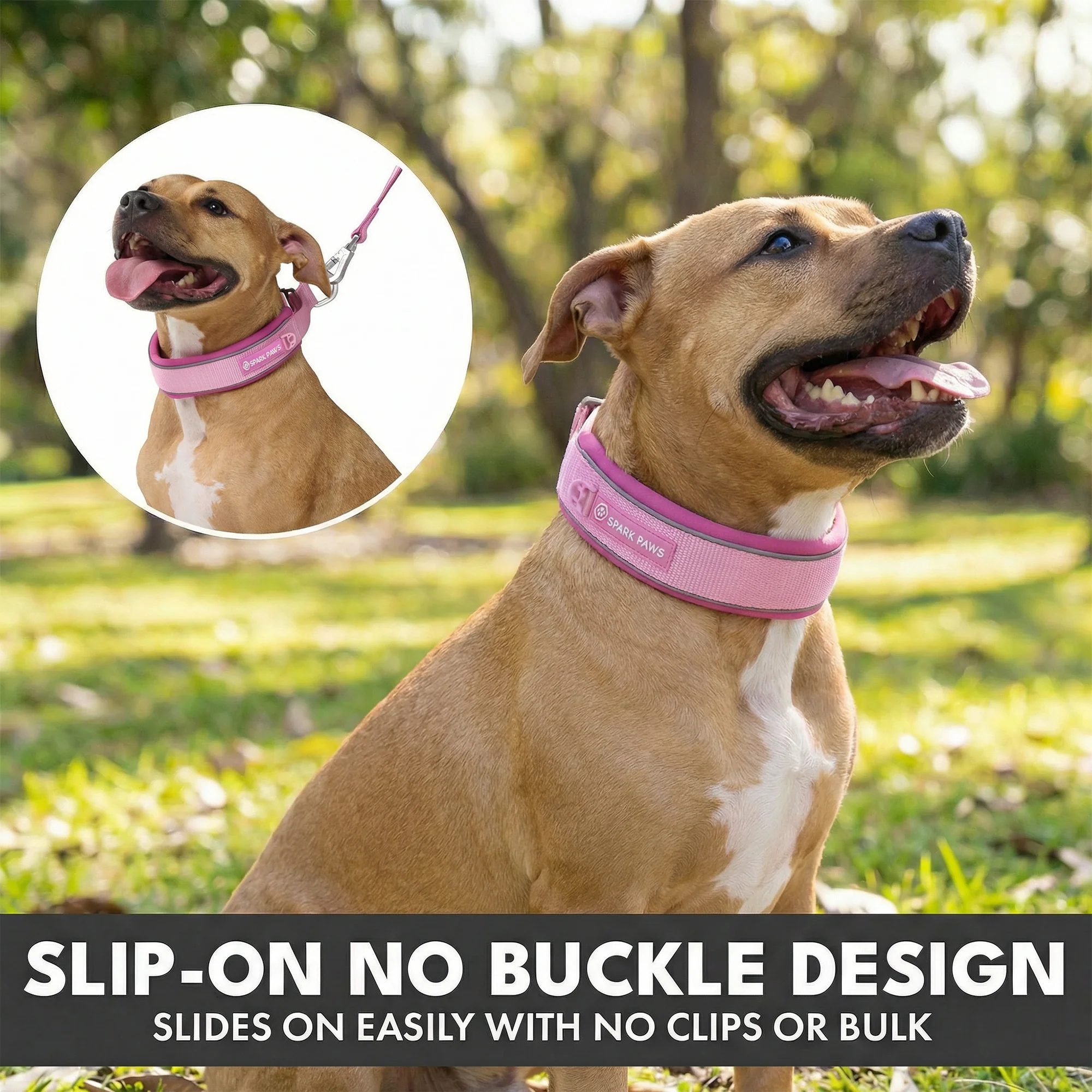 Martingale Collar and Multipurpose Leash Set - Pink - Image 5