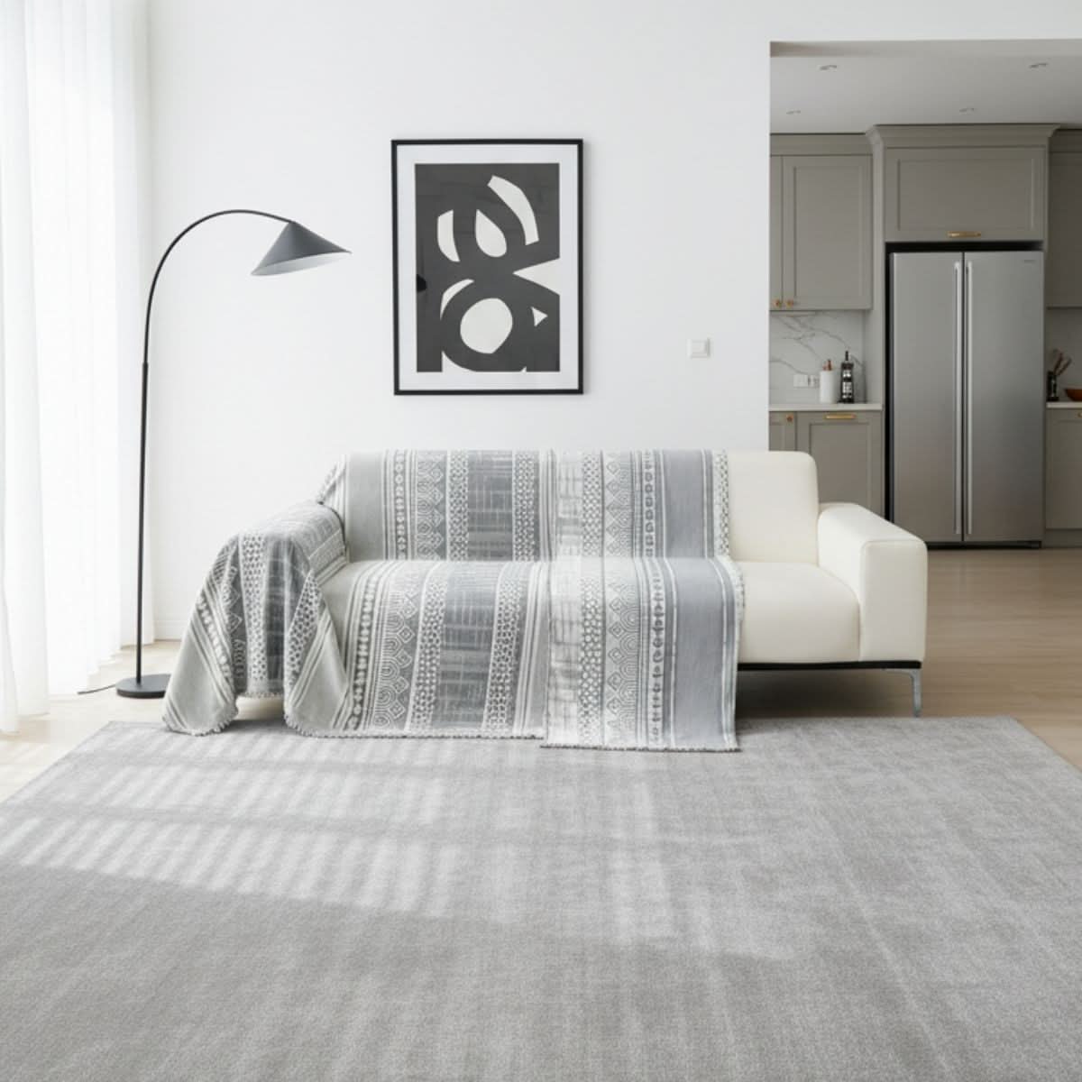 Pet Couch Cover - Modern Mosaic Grey - Image 2