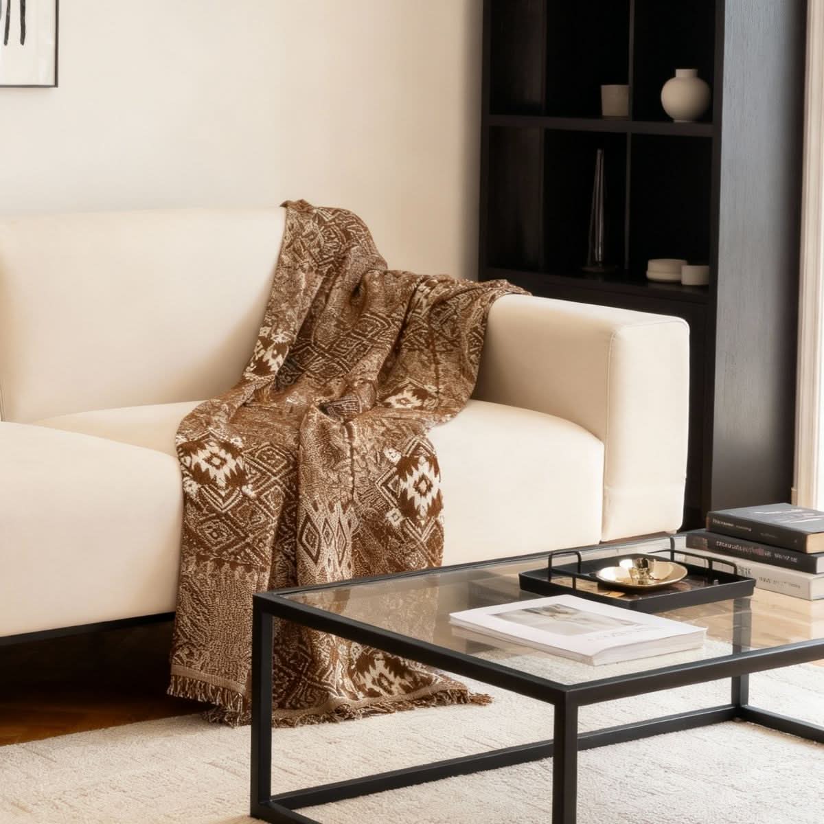Pet Couch Cover - Rustic Bohemian Brown - Image 4