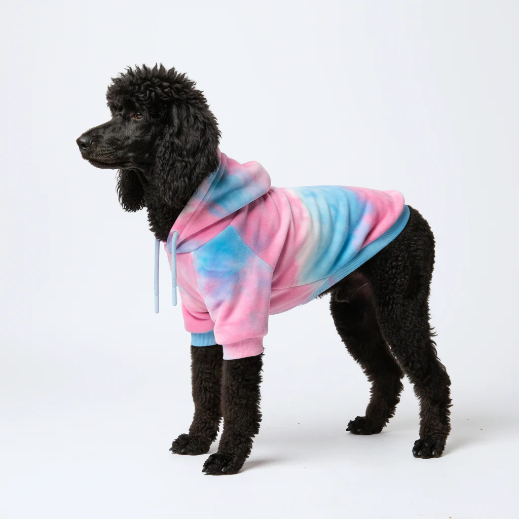 Velvet Dog Hoodie - Snow Cone - Image 5