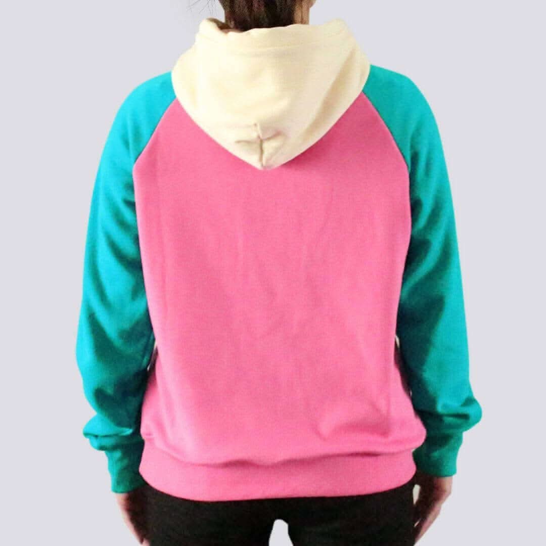 Color Block Human Hoodies - Image 34