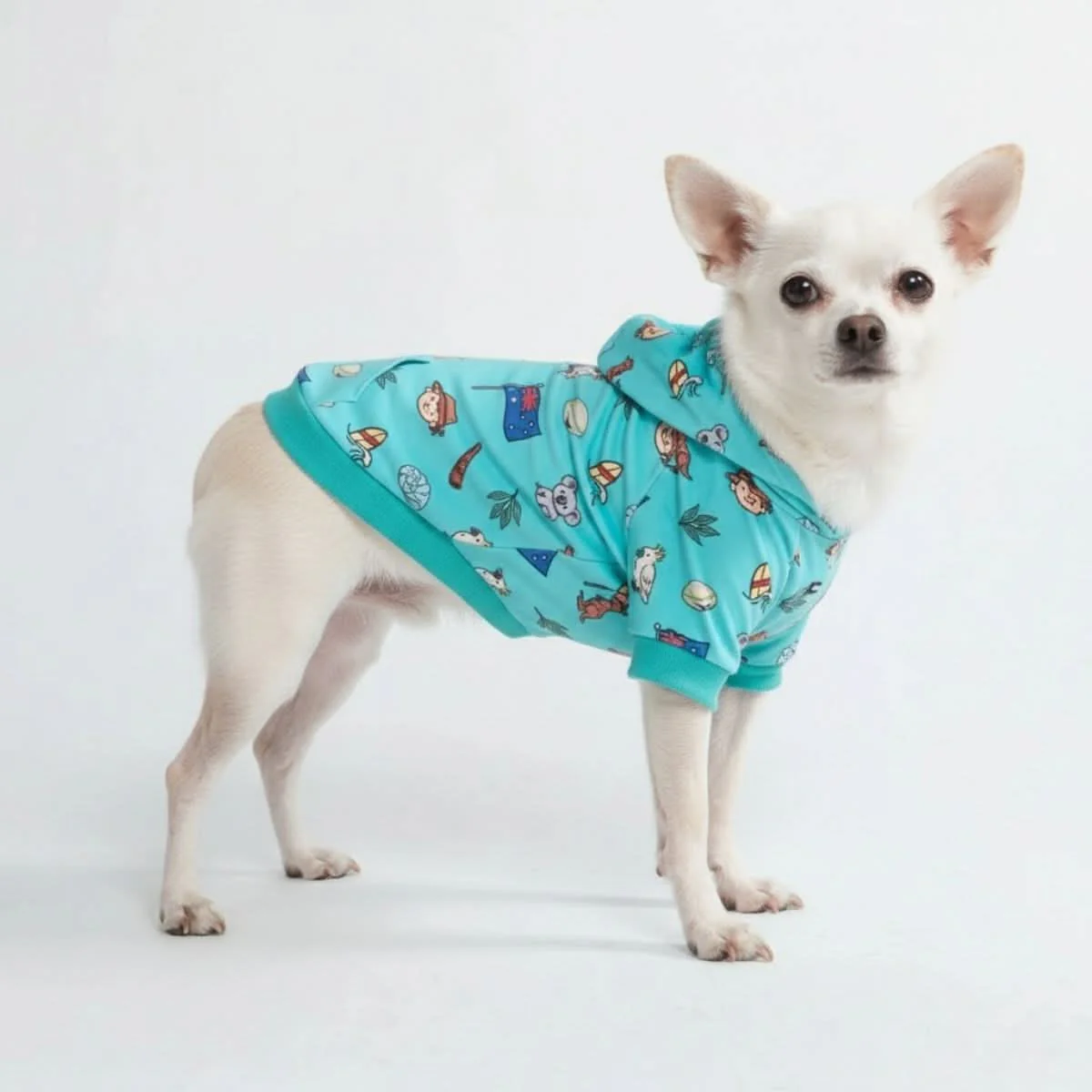 The Australia Dog Hoodie - Teal - Image 3