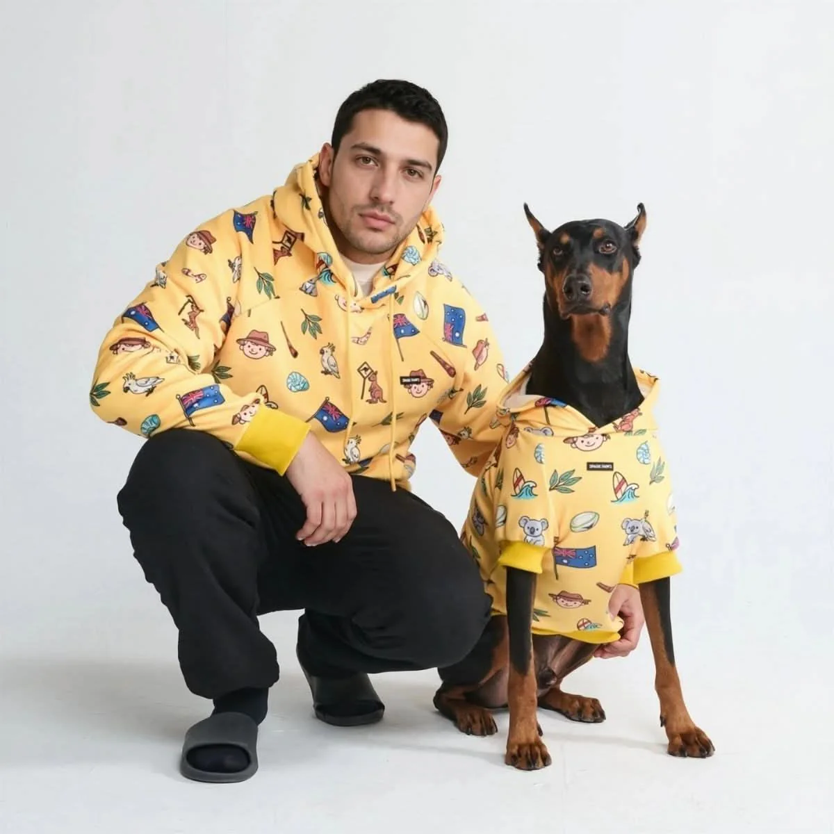 The Australia Dog Hoodie - Yellow - Image 7