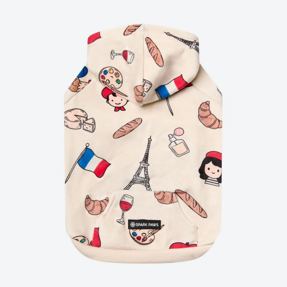 The France Dog Hoodie - Beige - Image 6