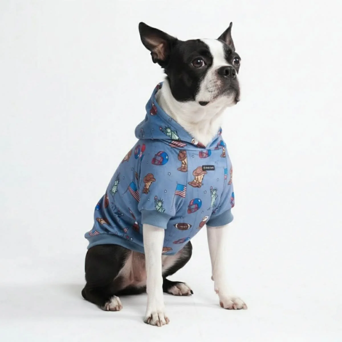 The USA Dog Hoodie - Blue - Image 4