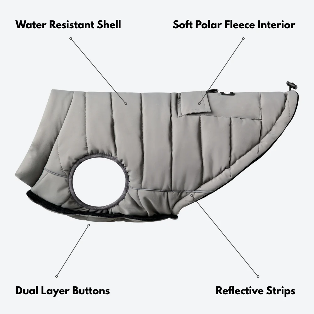 WarmShield Water-Resistant Jacket - Grey - Image 5