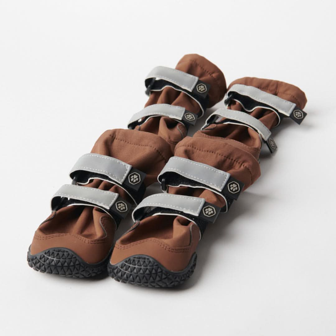 Dog Rainboots, Waterproof Dog Shoes - Brown - Image 6