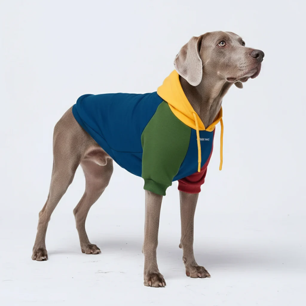 Primary Color Block Dog Hoodie - Image 5