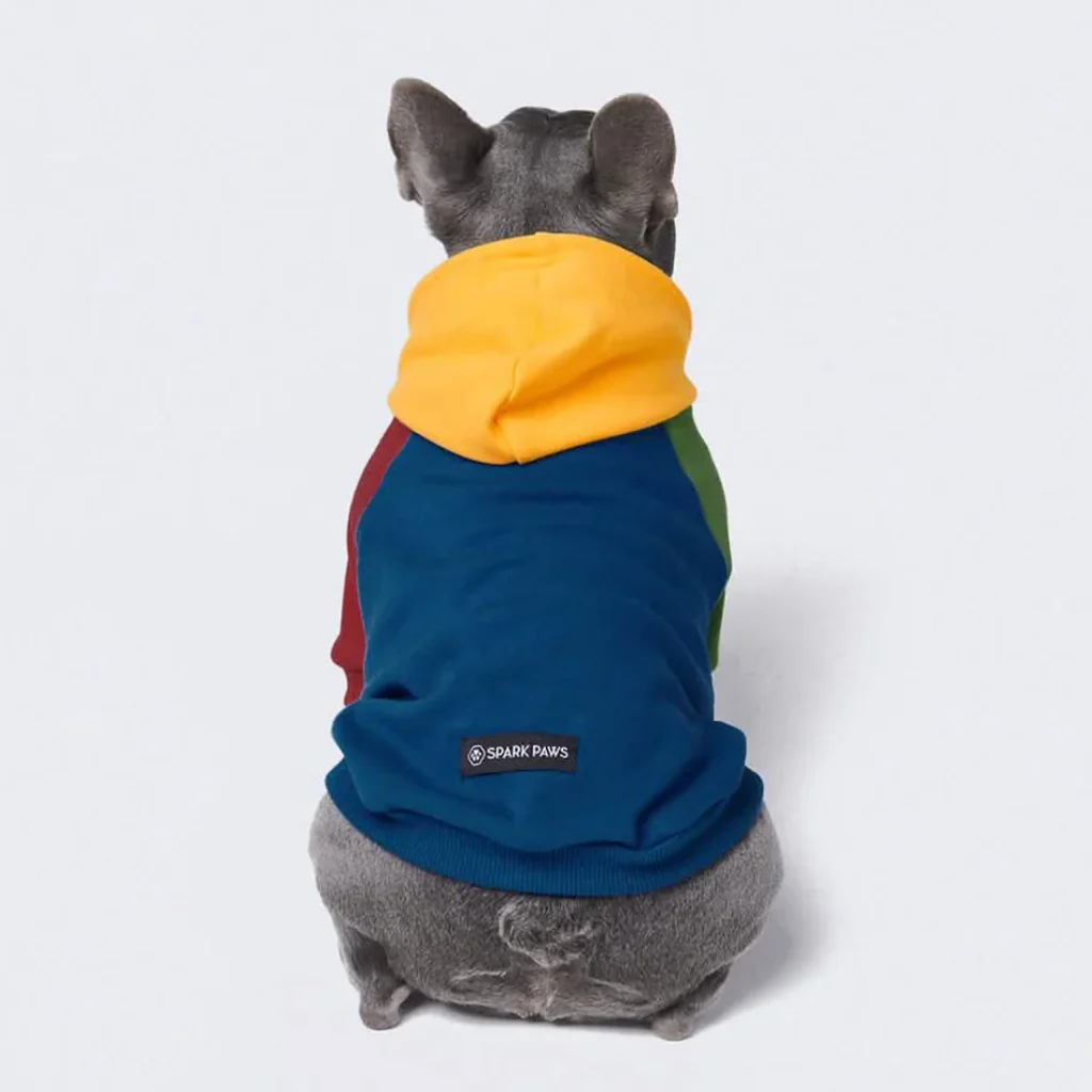 Primary Color Block Dog Hoodie - Image 9